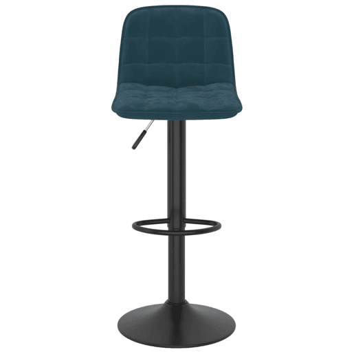 vidaXL Bancos de bar 2 pcs veludo azul