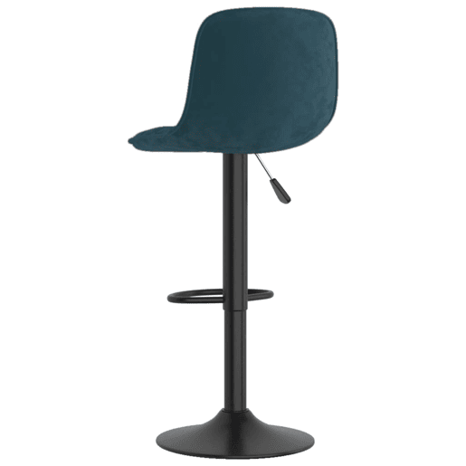 vidaXL Bancos de bar 2 pcs veludo azul