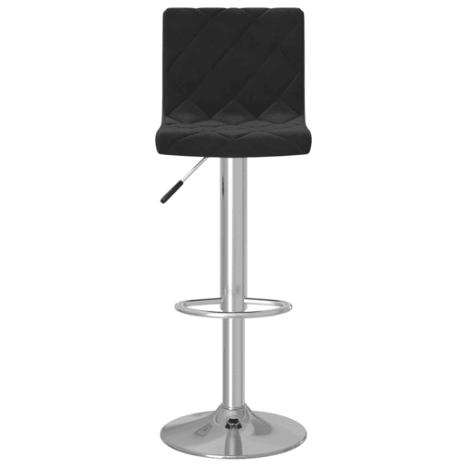 vidaXL Bancos de bar 2 pcs veludo preto