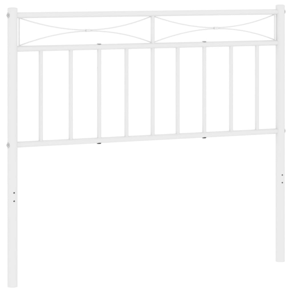 Cabecero de metal blanco 100 cm