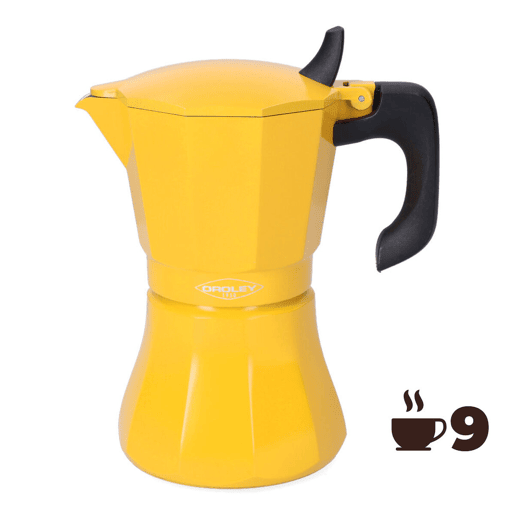 Cafeteira Italiana Oroley Petra Mostarda 9 Copos