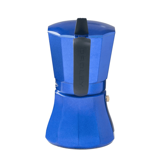 Cafeteira Italiana Oroley Petra 9 Copos Azul Alumínio