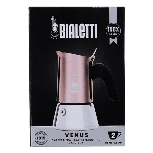 Cafeteira Italiana Bialetti New Venus 2 Kopjes Cobre Aço inoxidável 100 ml