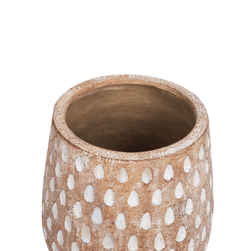 Vaso alto para plantas ASCLEPIAS 27 cm Castanho claro