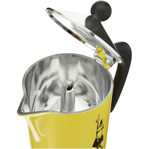 Cafeteira Italiana Bialetti Rainbow Amarelo Metal Alumínio 300 ml 6 Copos