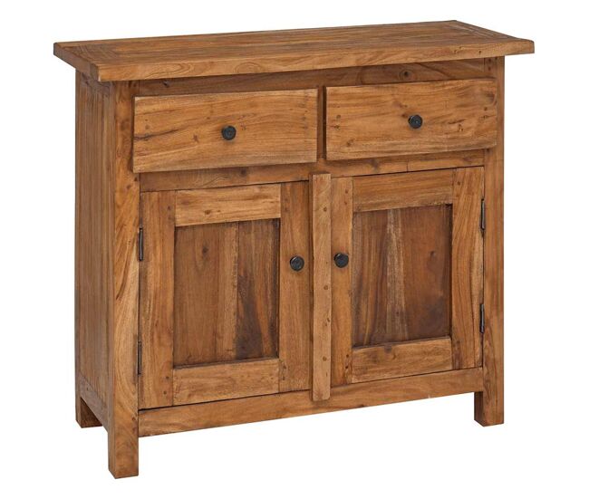 Vidaxl aparador de madera maciza de caoba 75x30x65 cm