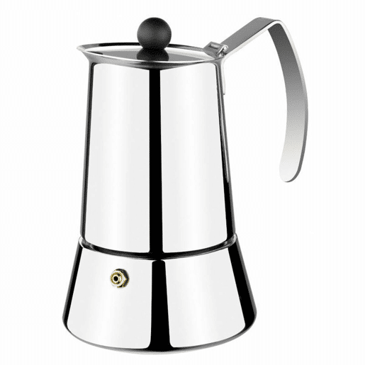 Cafeteira Italiana Monix M630004 Aço Prata 4 Kopjes
