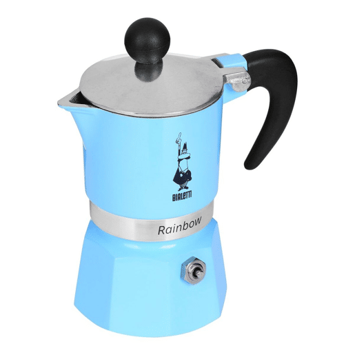 Cafeteira Italiana Bialetti Rainbow Azul Metal Alumínio Termoplástico 60 ml