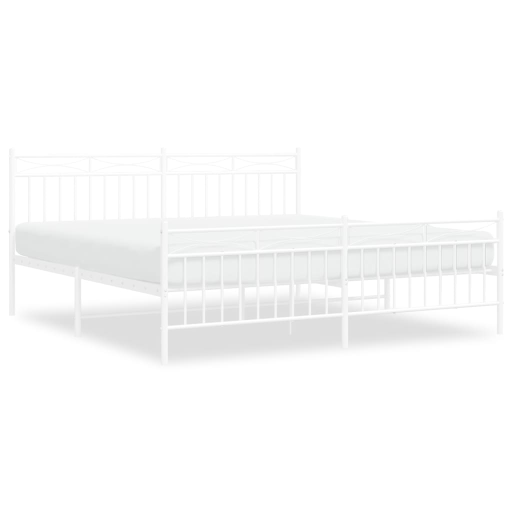 Estructura de cama 183x213 Blanco