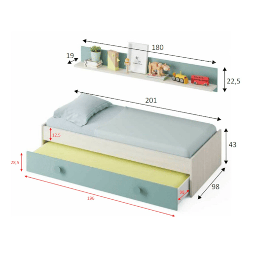 Cama infantil em tecido Cama infantil em tecido