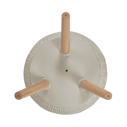 Vaso alto para plantas ATHAEA 37 cm Creme