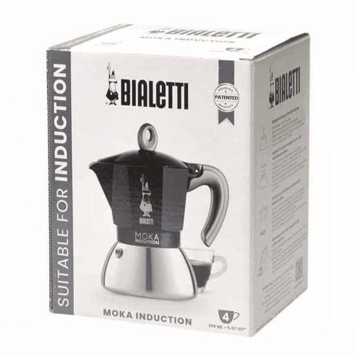 Cafeteira Italiana Bialetti Moka Aço inoxidável Alumínio 200 ml 4 Kopjes