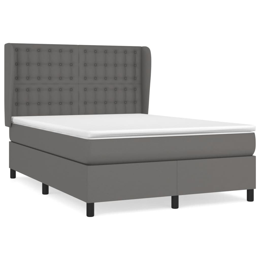 Cama box spring 140x190 Gris