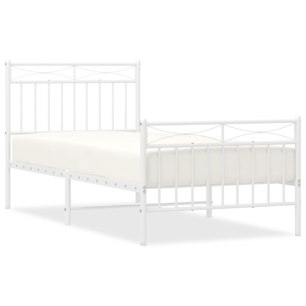 Estructura de cama 90x200 Blanco