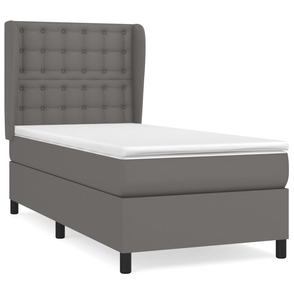 Cama box spring 90x200 Gris