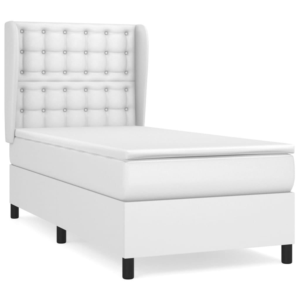 Cama box spring 90x200 Blanco