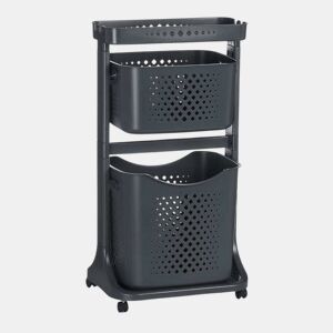 Carrinho para a Roupa Antracite Polipropileno (33 x 81 x 44 cm)