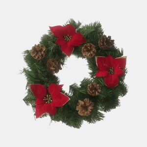 Ornamento de Natal, Ornamento de Natal 35x35x3 cm, Verde e Vermelho
