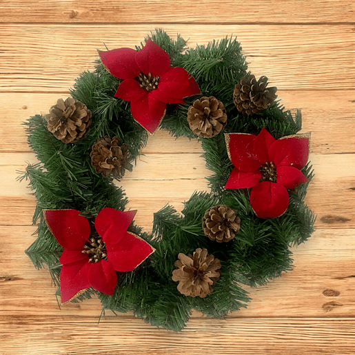 Ornamento de Natal, Ornamento de Natal 35x35x3 cm, Verde e Vermelho