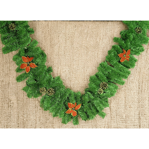 Ornamento de Natal, Ornamento de Natal 220x25x25 cm, Verde e Vermelho