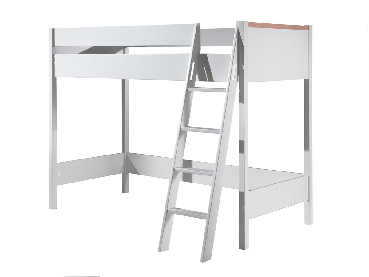Cama alta london lb005 139x211x160 blanco