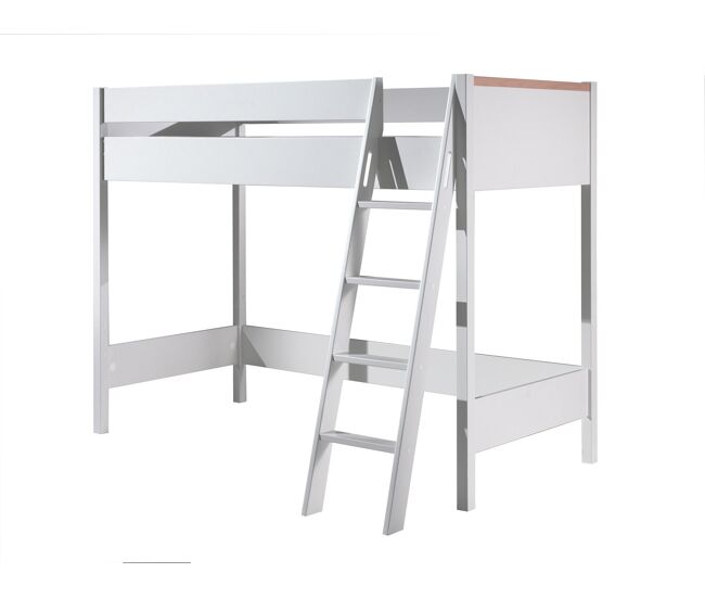 Cama alta london lb005 139x211x160 blanco