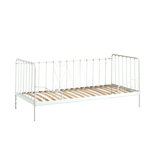 Cama de solteiro infantil ALICE KSB005 90x200 cm Branco