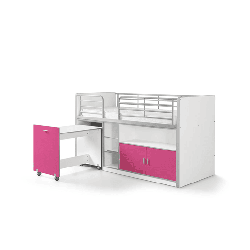 Cama de solteiro infantil BONNY KSB005 90x200 cm Rosa