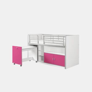Cama de solteiro infantil BONNY KSB005 90x200 cm Rosa