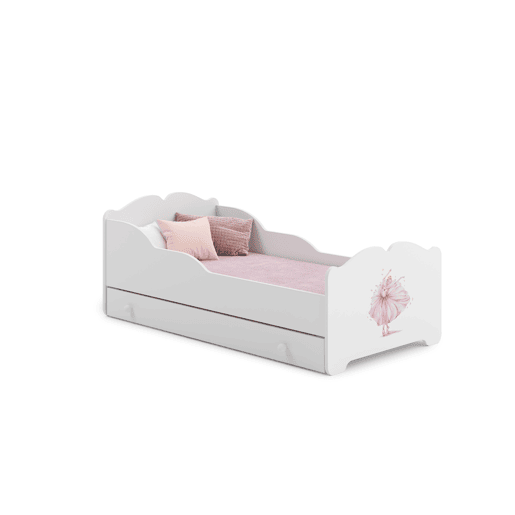 Cama de solteiro infantil ANNA KSB001 80x160 cm Branco