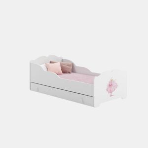 Cama de solteiro infantil ANNA KSB001 80x160 cm Branco