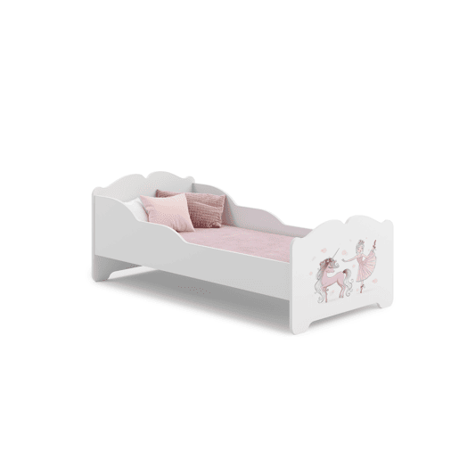 Cama de solteiro infantil ANNA KSB001 80x160 cm Branco