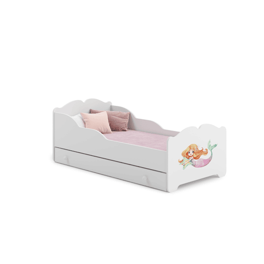 Cama de solteiro infantil ANNA KSB001 80x160 cm Branco