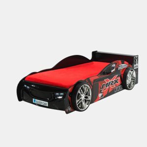 Cama de solteiro infantil AUTO KSB005 90x200 cm Preto