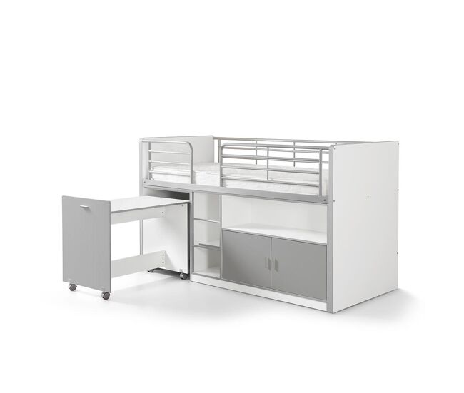 Cama infantil bonny ksb005 96x207x121 gris