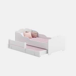 Cama de solteiro infantil ANNA KSB001 80x160 cm Branco