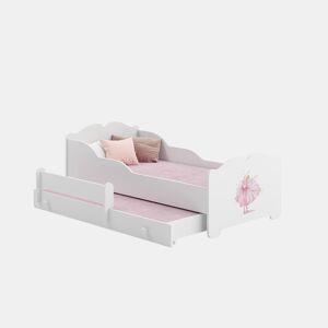 Cama de solteiro infantil ANNA KSB001 80x160 cm Branco