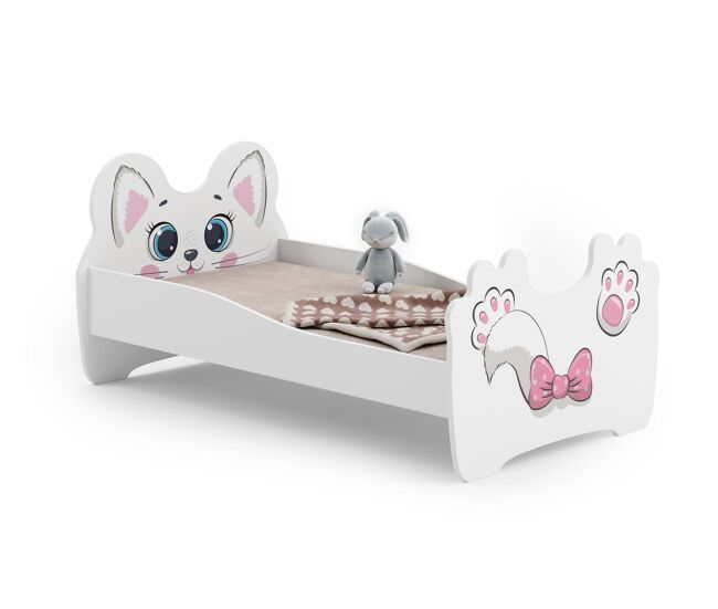 Cama infantil animals ksb015 80x144x70 blanco