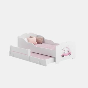 Cama de solteiro infantil ANNA KSB001 80x160 cm Branco