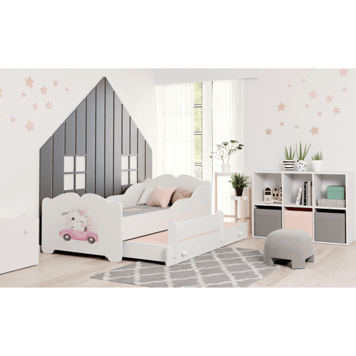 Cama de solteiro infantil ANNA KSB001 80x160 cm Branco