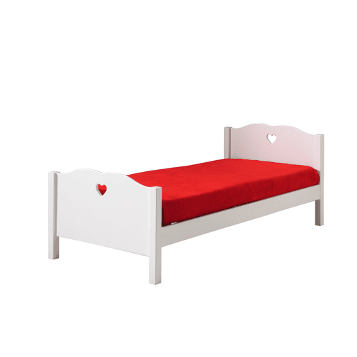 Cama de solteiro infantil AMORI KSB005 90x200 cm Branco
