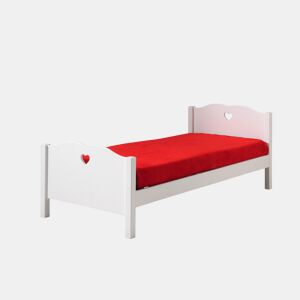 Cama de solteiro infantil AMORI KSB005 90x200 cm Branco