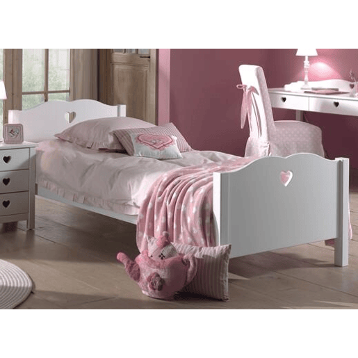 Cama de solteiro infantil AMORI KSB005 90x200 cm Branco