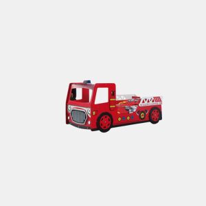 Cama de solteiro infantil AUTO KSB005 90x200 cm Vermelho