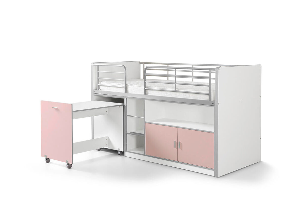 Cama infantil bonny ksb005 96x207x121 rosa