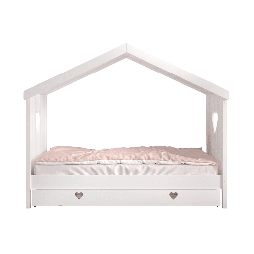 Cama de solteiro infantil AMORI KSB005 90x200 cm Branco