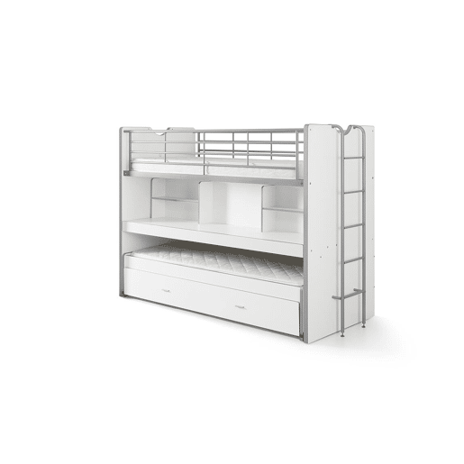 Cama de solteiro infantil BONNY KSB005 90x200 cm Branco