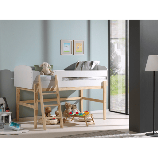 Cama loft KIDDY LB005 90x200 cm Branco
