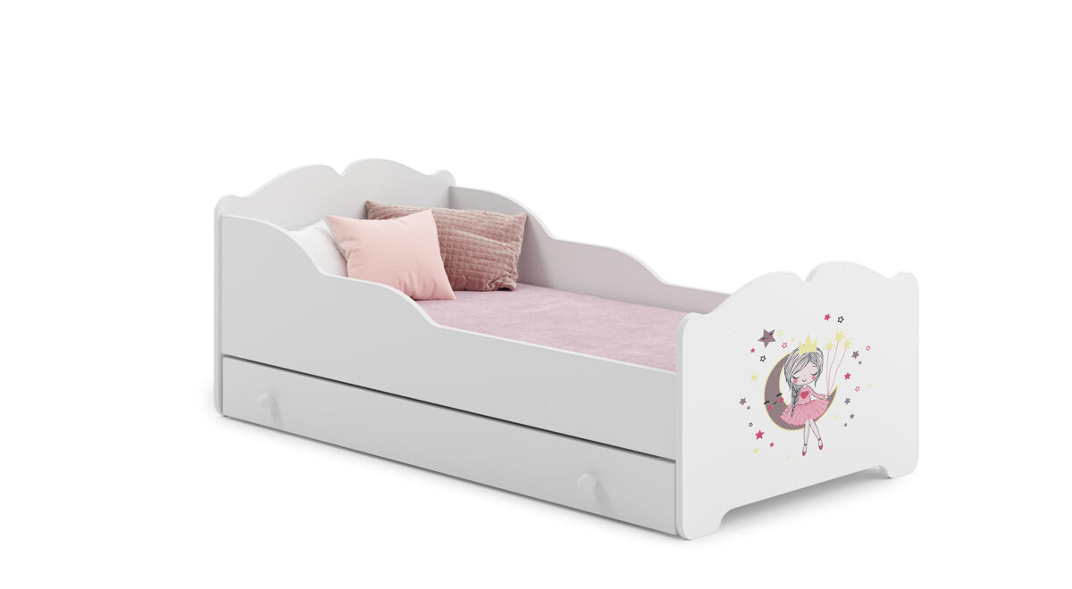 Cama infantil anna ksb015 75x144x63 blanco
