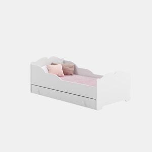 Cama de solteiro infantil ANNA KSB015 70x140 cm Branco